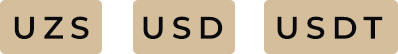 UZS, USD, USDT